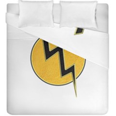 Lightning Bolt Duvet Cover Double Side (king Size) by linceazul
