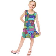Neighborhood In Color Kids  Tunic Dress by Nexatart
