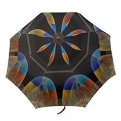 Black Cross With Color Map Fractal Image Of Black Cross With Color Map Folding Umbrellas by Nexatart
