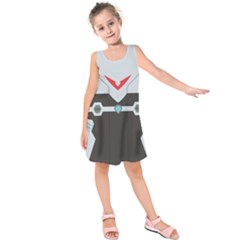 Fire Guardian Kids  Sleeveless Dress by NoctemClothing