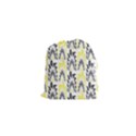 Tricolored Geometric Pattern Drawstring Pouches (XS)  View1