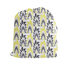 Tricolored Geometric Pattern Drawstring Pouches (xxl) by linceazul