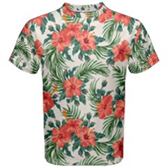 Palm Tropical Flower Men s Cotton Tee by pushu