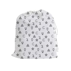 Witchcraft Symbols  Drawstring Pouches (extra Large) by Valentinaart