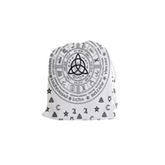 Witchcraft Symbols  Drawstring Pouches (small)  by Valentinaart