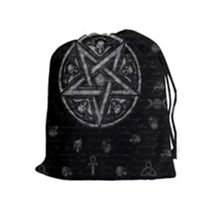 Witchcraft Symbols  Drawstring Pouches (extra Large) by Valentinaart