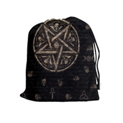 Witchcraft Symbols  Drawstring Pouches (extra Large) by Valentinaart