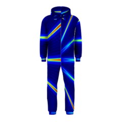 Light Neon Blue Hooded Jumpsuit (kids) by Mariart