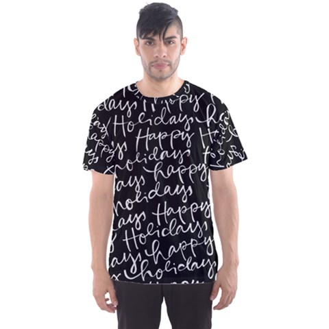 Happy Holidays Men s Sport Mesh Tee by Mariart