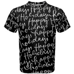 Happy Holidays Men s Cotton Tee by Mariart