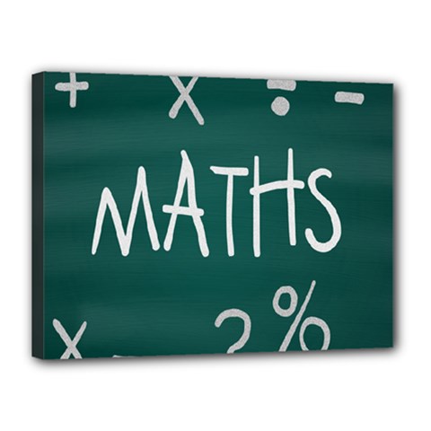 Maths School Multiplication Additional Shares Canvas 16  X 12  by Mariart