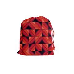 Fake Wood Pattern Drawstring Pouches (medium)  by linceazul