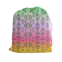 Summer Bloom In Festive Mood Drawstring Pouches (xxl) by pepitasart