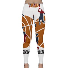 Basketball Never Stops Classic Yoga Leggings by Valentinaart