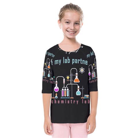 Chemistry Lab Kids  Quarter Sleeve Raglan Tee by Valentinaart