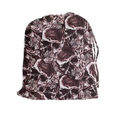 Skull Pattern Drawstring Pouches (xxl) by ValentinaDesign