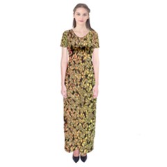 Crystals Rainbow Short Sleeve Maxi Dress by Mariart