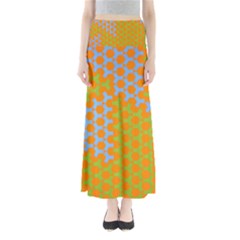 Green Blue Orange Maxi Skirts by Mariart