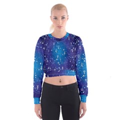 Astrology Illness Prediction Zodiac Star Cropped Sweatshirt by Mariart