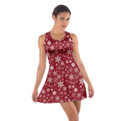 Merry Christmas Pattern Cotton Racerback Dress by Nexatart