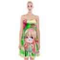 Happy Mother s Day Furry Girl Spaghetti Strap Velvet Dress View1