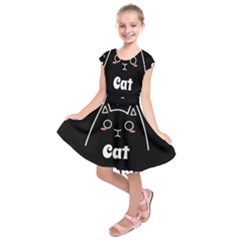 Love My Cat Mommy Kids  Short Sleeve Dress by Catifornia