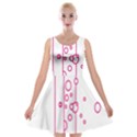 Deep Clean Bubbel Door Pink Polka Circle Velvet Skater Dress View1