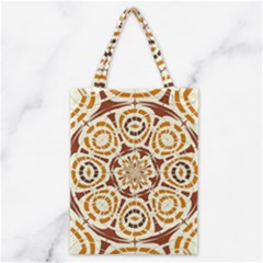 Brown And Tan Abstract Classic Tote Bag by linceazul
