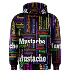 Mustache Men s Zipper Hoodie by Mariart