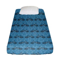 Bicycles Pattern Fitted Sheet (single Size) by linceazul