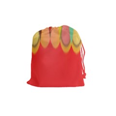 Colors On Red Drawstring Pouches (medium)  by linceazul