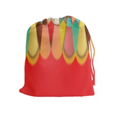Colors On Red Drawstring Pouches (extra Large) by linceazul