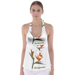Bird Of Paradise Babydoll Tankini Top by Valentinaart