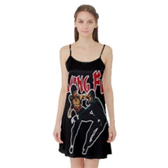 Kung Fu  Satin Night Slip by Valentinaart