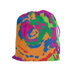 Abstract Art Drawstring Pouches (extra Large) by ValentinaDesign