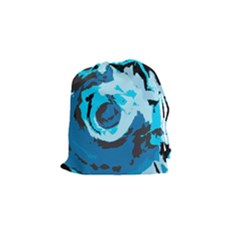 Abstract Art Drawstring Pouches (small)  by ValentinaDesign