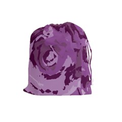Abstract Art Drawstring Pouches (large)  by ValentinaDesign