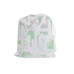 Abstract Art Drawstring Pouches (large)  by ValentinaDesign