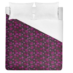 Roses Pattern Duvet Cover (queen Size) by Valentinaart