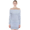 Pattern Long Sleeve Off Shoulder Dress View1