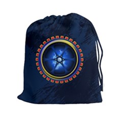 Power Core Drawstring Pouches (xxl) by linceazul