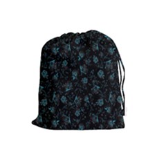 Floral Pattern Drawstring Pouches (large)  by ValentinaDesign