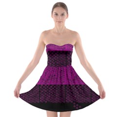 Abstract Art  Strapless Bra Top Dress by ValentinaDesign