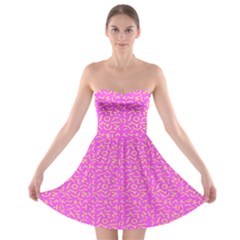 Abstract Art  Strapless Bra Top Dress by ValentinaDesign