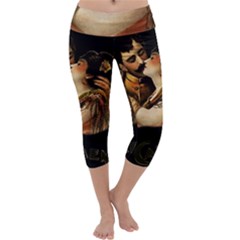 Carmen Capri Yoga Leggings by Valentinaart
