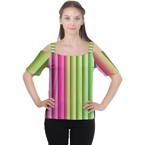 Vertical Blinds A Completely Seamless Tile Able Background Women s Cutout Shoulder Tee by Nexatart