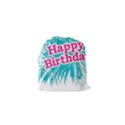 Happy Brithday Typographic Design Drawstring Pouches (XS)  View2