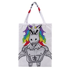 Angry Unicorn Classic Tote Bag by KAllan