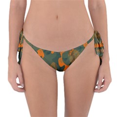 Green And Orange Camo  Reversible Bikini Bottom by TRENDYcouture