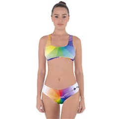 Colour Value Diagram Circle Round Criss Cross Bikini Set by Mariart